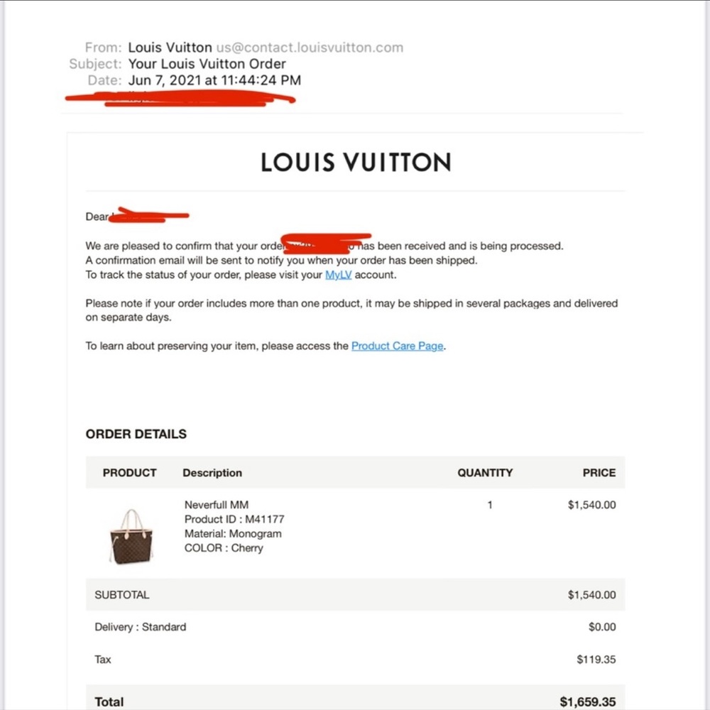 LOUIS VUITTON NEVERFULL